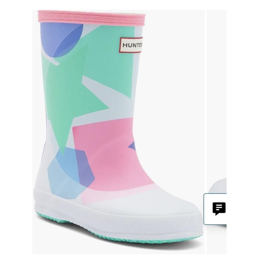 Hunter Pink and Green Boots